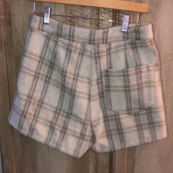 Entro Wool plaid skort front skirt back shorts size small - Picture 3 of 4